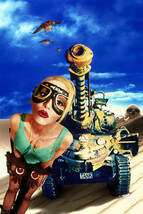 Lori Petty Tank Girl Art Green Vest Shorts Goggles 18x24 Poster - £19.22 GBP