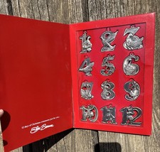 Elder Beerman Holiday Wishes 12 Days of Christmas Hanging Metal Ornaments - $636.35 MXN