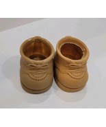 1986 7&quot; Doll PLUSH FURSKIN FUR SKIN BOOTS-tan plastic hiking-&quot;cabbage pa... - $9.45