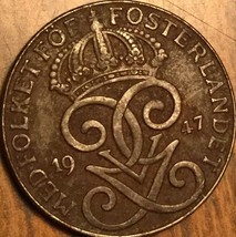 1947 Sweden 2 Ore Coin - £1.48 GBP