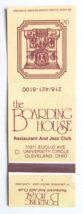Boarding House Restaurant &amp; Jazz Club  Cleveland, Ohio 20 Strike Matchbook Cover - £1.37 GBP