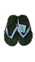 New Grass Flip Flops Sz 9.5-10.5 Women’s Men’s White/Pink Astro Turf Beach - $19.54 CAD