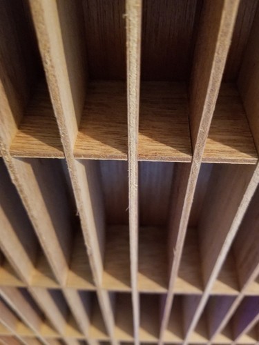 18" X 24" X 2.5" ~ Wooden Display Shelf ~ 100 - 4.5" x 1" Slots Item image 6