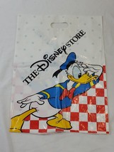 VINTAGE Disney Store Donald Duck White Plastic Shopping Bag - £15.79 GBP