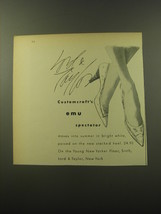 1960 Lord & Taylor Shoes Advertisement - Customcraft's emu spectator - $14.99