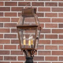 Independence Outdoor Post Light in Solid Antique Copper image 2