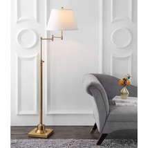 SAFAVIEH Lighting Collection Ingram Swivel Swing Arm Gold 60-inch Living Room Be - £194.34 GBP