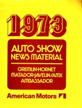 Photographs American Motors 1973 Auto Show - 8 Photo&#39;s &amp; Press Materials - £5.94 GBP