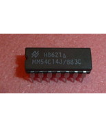 NSC MM54C14J 883C Logic IC INVERTER CMOS SERIES, HEX 1-INPUT INVERT GATE... - $30.00