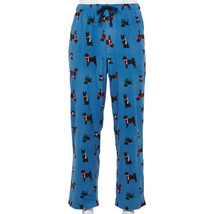 NEW Mens Sonoma Microfleece Pajama PJ Pants blue winter dog design sz S M L XL - £11.84 GBP
