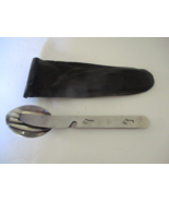 Vintage Camping Scouting Knife Fork Spoon Set Stainless  W/Case Lunch/Work - $141.20 MXN