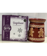 Scentsy Holiday Gingerbread Man Full Size Warmer Retired w/Box,Bulb Test... - £15.25 GBP