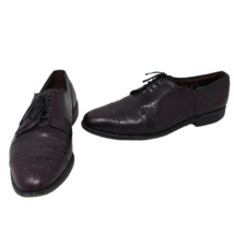 Allen Edmonds Sanford Brogue Shoes Men&#39;s 11 D Oxblood Burgundy Cap Toe W... - £30.27 GBP