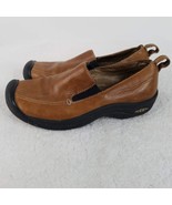 KEEN Shoes Womens 5 Loafer Slip On Brown Leather Comfort Walking Reinfor... - £15.56 GBP