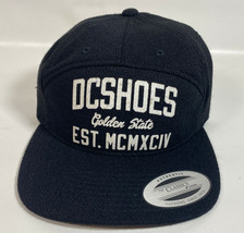 DC SHOES CO USA Black Strapback Golden State Hat Cap The Classics Yupoong Sample - £15.90 GBP