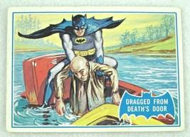 1966 Topps Batman Blue Bat Puzzle Back Card #25B Dragged From Death&#39;s Door bw-b - £7.81 GBP