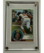 Tony Gwynn 1983 Topps Rookie Baseball Card in Lucite Protective Holder - $25.00