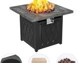 32 Inch Outdoor Fire Table Gas Fire Pit 50000 Btu Auto-Ignition Propane ... - £434.26 GBP