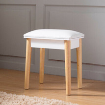 Sold Wood Vanity Table Stool,Dressing Stool for Makeup with PU - £63.33 GBP
