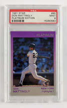 1991 Star Platinum Edition Don Mattingly #85 Yankees PSA 9 - GEM MINT - POP 6 - £23.21 GBP