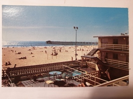 HERMOSA BEACH California 1979 Vintage Postcard Sea Sprite Motel Right On the Oce - £5.42 GBP