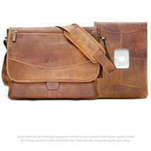 MacCase Premium Leather Shoulder Bag / 13" MacBook Pro Sleeve Bundle - $369.95
