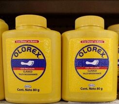 2X OLOREX TALCUM ( TALCO  ) POWDER - 2 CONTAINERS OF 80g EACH - FREE SHI... - $13.85