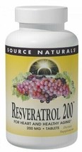 Source Naturals Resveratrol 200 mg. - 120 Tablets - £21.53 GBP