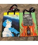 Trader Joe&#39;s NORTH CAROLINA + NEW JERSEY TWO 2 Shopping TOTE Bag BBQ NEW - $13.05