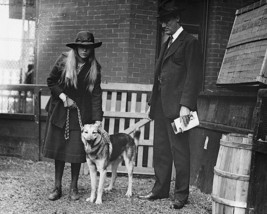 Franklin Delano Roosevelt with daughter Anna and dog Chief 1920 Photo Print - £7.02 GBP+