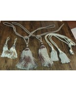 Tassels Twist Rope 28&quot;/ 26&quot;/8.5&quot; Curtain/Chair Tieback 6pc Lot Green Large - $68.95 CAD