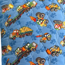 TRENDTEX Quilted FABRIC 2005 Construction TRUCKS TRACTORS Scraps &amp; Piece... - $146.56 MXN