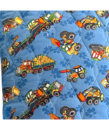 TRENDTEX Quilted FABRIC 2005 Construction TRUCKS TRACTORS Scraps &amp; Piece... - $143.19 MXN