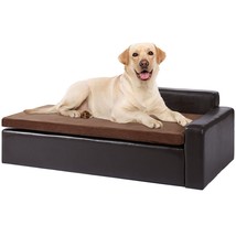 VEVOR Pet Sofa, Dog Couch for Large-Sized Dogs and Cats, Soft Leather Do... - £80.06 GBP