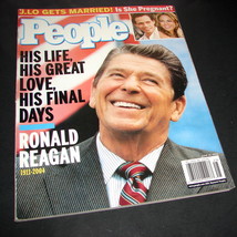 PEOPLE Magazine June 21 2004 Ronald Reagan 1911-2004 Jennifer Lopez Marc... - $9.49