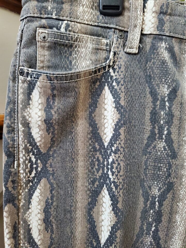 Primary image for Joe's Jeans Womens Gray Snake Print Belt Loop Mid Rise Skinny Fit Pant 31