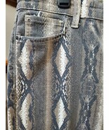 Joe&#39;s Jeans Womens Gray Snake Print Belt Loop Mid Rise Skinny Fit Pant 31 - $43.91 CAD
