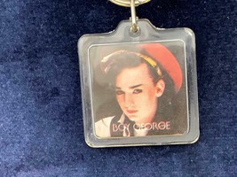 Vintage Promo Keyring Boy George Picture Keychain Culture Club Ancien Porte-Clés - £7.04 GBP