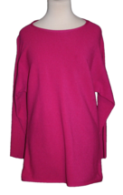 INC Women&#39;s Ribbed Long Sleeves Sweater Berry Pink Magenta Size Medium M - £14.33 GBP