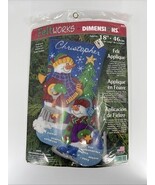 Vintage 2001 Dimensions #8092 Feltworks 18" Stocking Kit Snowman Skating... - €12,91 EUR Vintage 2001 Dimensions #8092 Feltworks 18" Stocking Kit Snowman Skating... - €12,91 EUR