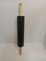 Kitchenware Unbranded Black 10&quot; Rolling Pin Cooking Baking - £9.40 GBP