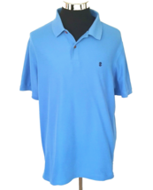 IZOD Polo Shirt Men&#39;s Size X-Large Blue Knit Casual Activewear Golf Short Sleeve - £11.62 GBP