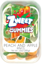 Galil - Zweet Gummies Peach and Apple Rings 285g - £5.18 GBP