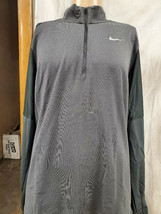 Nike Dri-FIT Men&#39;s 1/2 Zip Running Pullover Top Reflective Gray DJ0531 070 NWT  - £31.45 GBP