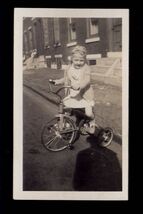 Found from ALBUM * 1946 3 Years old girl ANITA street scene GIRL on Tri ... - $8.86