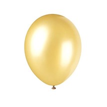 12 Pearlised Latex Champagne Gold Balloons, Pack of 8  - £13.43 GBP