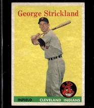 1958 Topps #102 George Strickland B104R2 VG-EX - £15.57 GBP