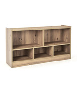 Kids 2-Shelf Bookcase 5-Cube Wood Toy Storage Cabinet Organizer-Natural ... - $114.65