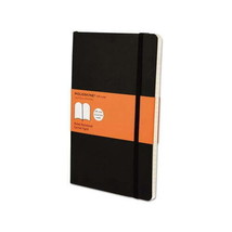 Moleskine Classic Notebook, Large, Ruled, Black, Soft Cover (5 x 8.25) - $19.79