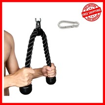 Nylon Tricep Rope with Rubber Ends - 27&quot; &amp; 36&quot; Lengths for Strength Trai... - $24.24